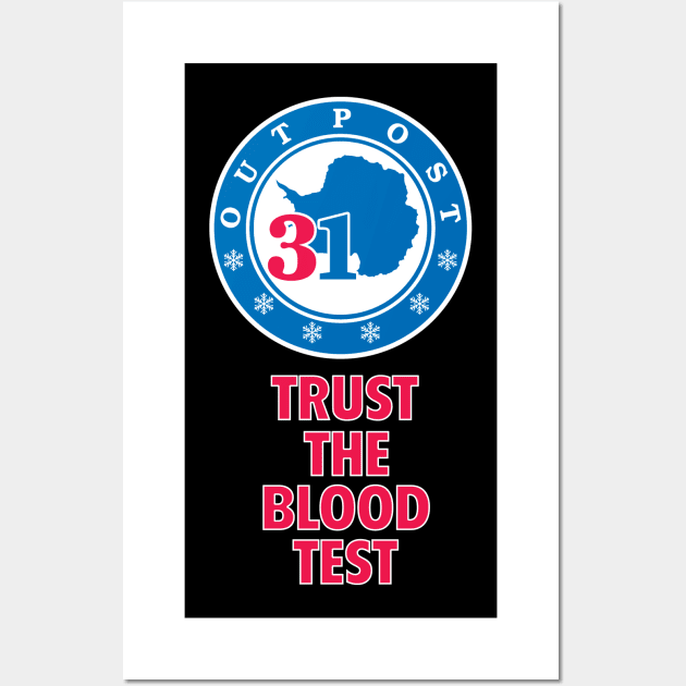 Trust the Blood Test Wall Art by Scary Stuff Podcast